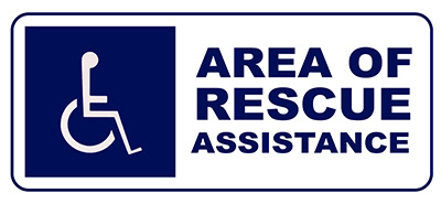 Sign, Area of Rescue, Informational