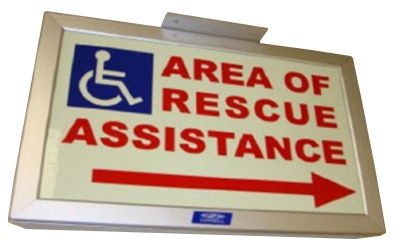 SN-LM Series Photoluminescent Area of Rescue Signage