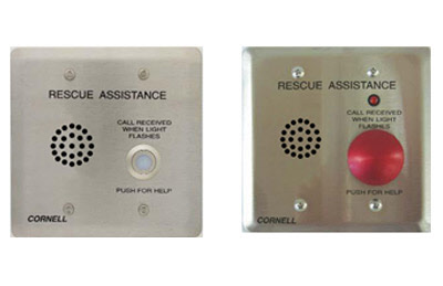 Elevator Hall Call Button Box 4-Floors DC24V Plate & Power Lock Stainless Steel