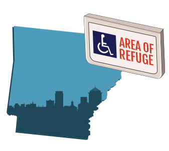 Cornell Communications helps businesses find the right area of refuge system for their building Area of Refuge Requirements in Arkansas