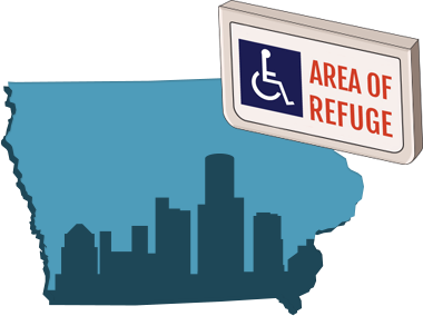 Area of Refuge Requirements in Iowa