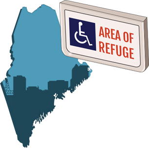 Area of Refuge Requirements in Maine