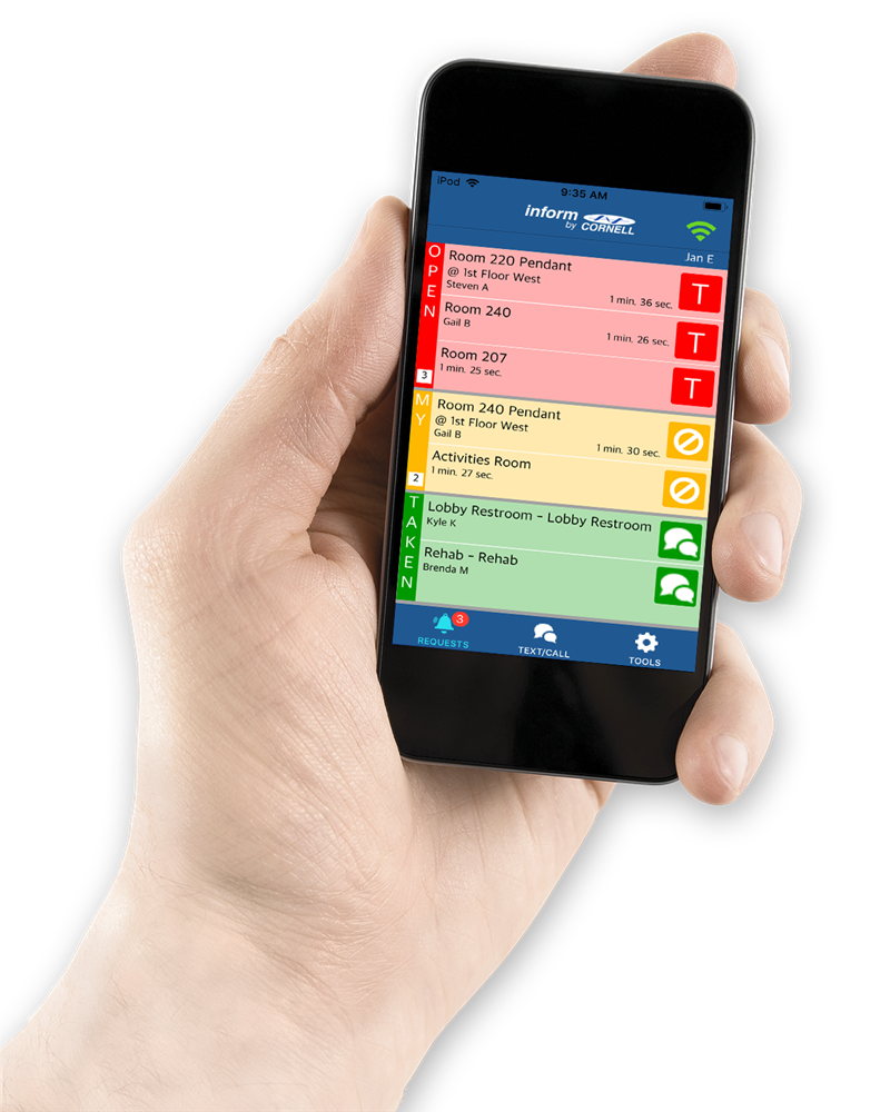 inform Mobile Nurse Call System Interface