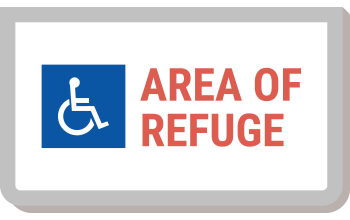 Area of refuge & rescue assistance signs